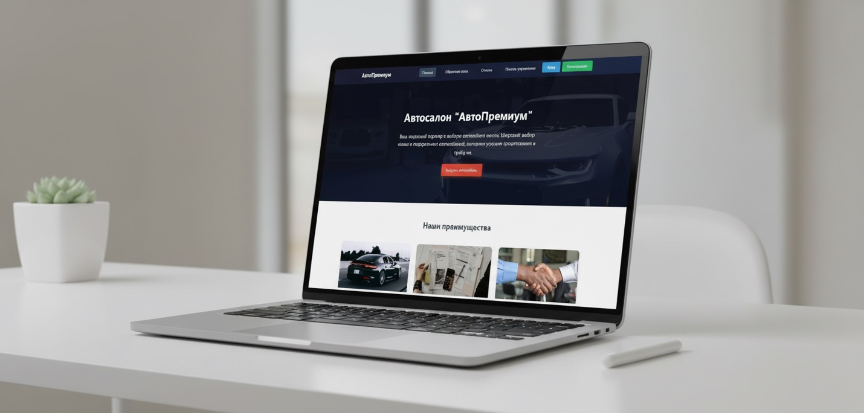 Лендинг автосалона "АвтоПремиум"